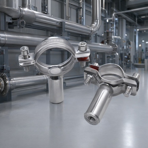 Collier de serrage en acier inoxydable 304 316 avec support à filetage interne pour pipeline - Product Image 2