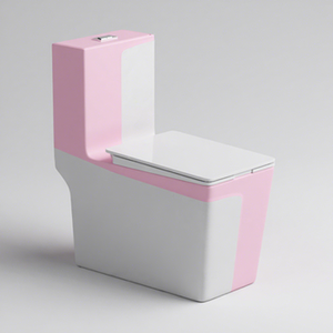 <span class=keywords><strong>WC</strong></span> monobloc en céramique noire avec <span class=keywords><strong>bouton</strong></span> carré pour salle de bain, vente en gros de sanitaires colorés - Product Image 2