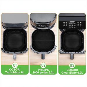 Bandeja <span class=keywords><strong>de</strong></span> silicona reutilizable antiadherente para <span class=keywords><strong>freidora</strong></span> <span class=keywords><strong>de</strong></span> <span class=keywords><strong>aire</strong></span> Philips NA230 <span class=keywords><strong>COSORI</strong></span> 6.2L, <span class=keywords><strong>accesorios</strong></span> para freidoras <span class=keywords><strong>de</strong></span> <span class=keywords><strong>aire</strong></span> - Product Image 2