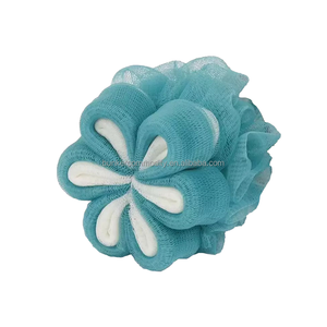 Éponge <span class=keywords><strong>de</strong></span> bain exfoliante moderne en forme <span class=keywords><strong>de</strong></span> fleur <span class=keywords><strong>de</strong></span> prunier certifiée Eco, brosse loofah pour le corps sous la <span class=keywords><strong>douche</strong></span>, spa, éponge moussante haute performance - Product Image 4