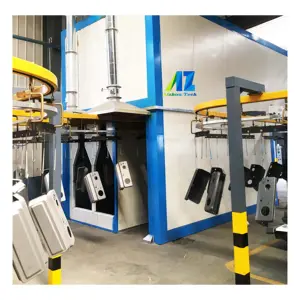 full set powder coating systems/powder coating spray booth with PP board-fast color change easy to clean