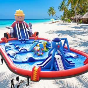 Parc aquatique gonflable professionnel sur le thème du réparateur maritime, ensemble <span class=keywords><strong>de</strong></span> toboggans aquatiques, conception <span class=keywords><strong>de</strong></span> parc aquatique gonflable - Product Image 1