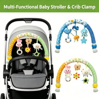 Jouet d'éveil suspendu pour bébé, hochet de berceau, clip pour berceau et poussette pour nouveau-né, accessoire suspendu apaisant