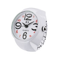 Reloj de Dedo Unisex KS LXRW-141 de AliExpress, Diseño Simple, Correa de Aleación, Movimiento de Cuarzo, Plateado
