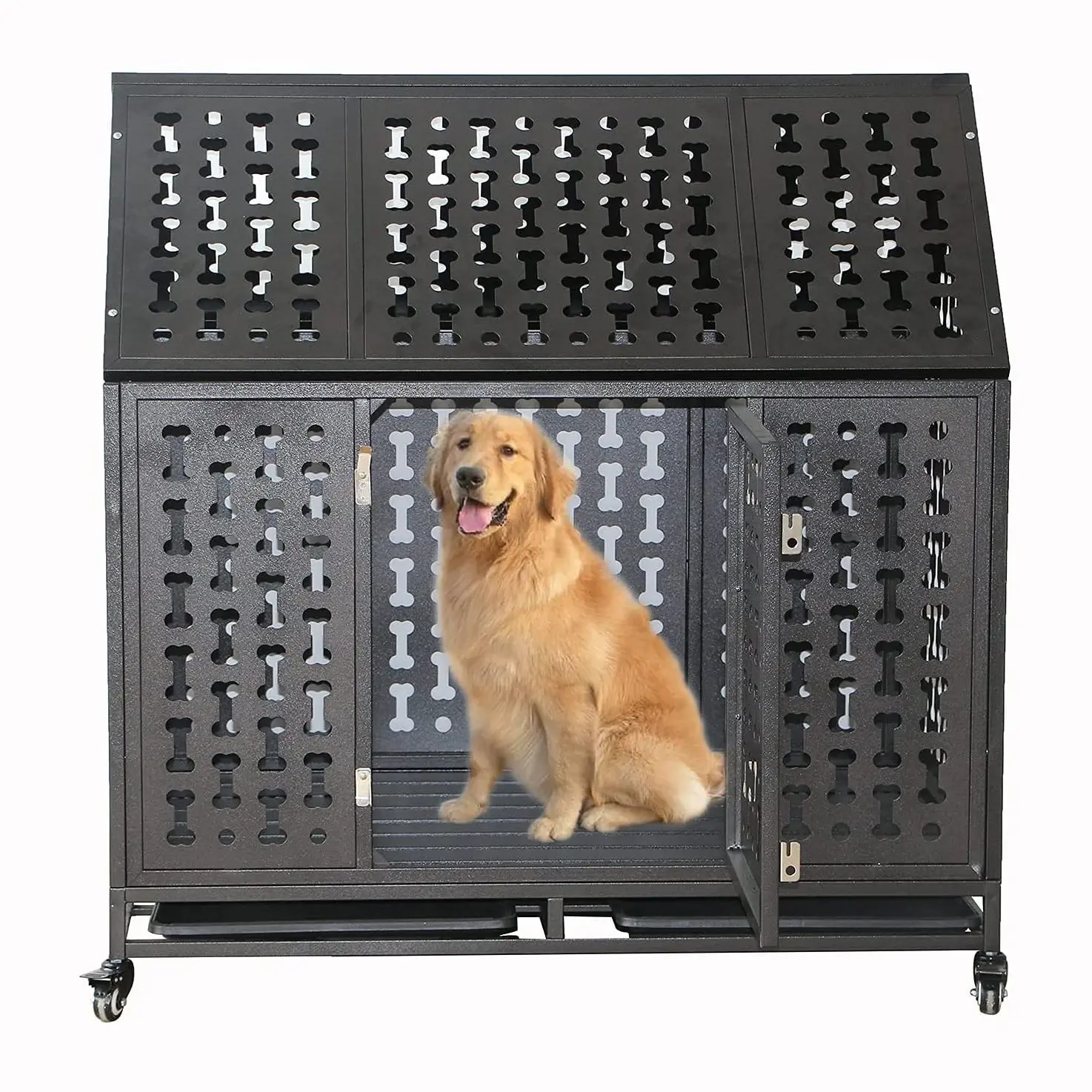 Tùy Chỉnh Collins Bằng Gỗ Pet Dog House Ngoài Trời GỖ GÀ Coop Thỏ Lồng