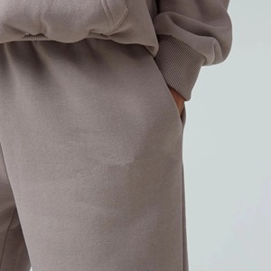 Survêtements d'hiver pour femmes de haute qualité, taille personnalisée, ensembles de jogging, pull oversize avec détail boutonné, 100% coton, ensemble deux pièces - Product Image 3