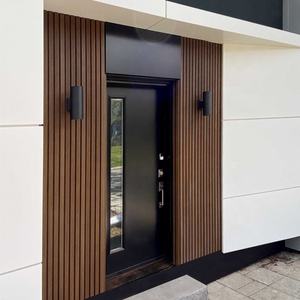 Estilo europeo 219x26mm impermeable estriado exterior decorar Panel <span class=keywords><strong>de</strong></span> pared <span class=keywords><strong>madera</strong></span> plástico compuesto WPC Panel <span class=keywords><strong>de</strong></span> revestimiento <span class=keywords><strong>de</strong></span> pared - Product Image 2