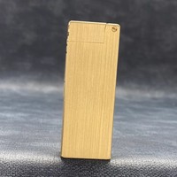 Briquet en laiton, nouveau modèle, allumage latéral, à kérosène, coupe-vent, haute étanchéité, avec mécanisme de glissement fin et roue de sable, minimaliste