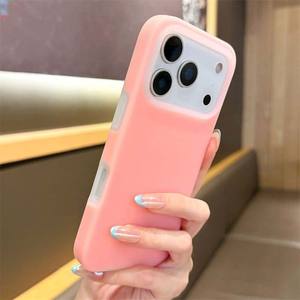 Coque en silicone protectrice en <span class=keywords><strong>fibre</strong></span> pour iPhone 17, 16, 15, 14, 13, accessoires de téléphone portable pour femmes, MOQ 500, la <span class=keywords><strong>moins</strong></span> chère - Product Image 1