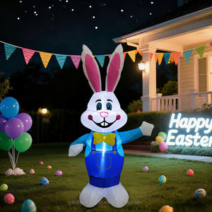 Conejo Inflable de Pascua de 3.5 Pies con Luces LED Integradas, Resistente al Agua IP44, Decoración para Jardín y Patio Exterior - Product Image 5