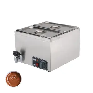 Fast Food High Quality Double Pot Chocolate Melting Machine Commercial Water Heating Chocolate Melts