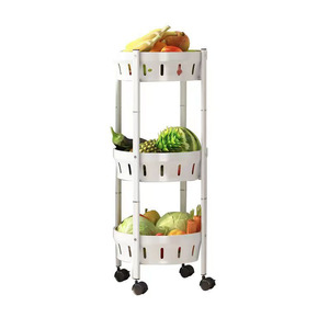 Chariot de <span class=keywords><strong>rangement</strong></span> de <span class=keywords><strong>cuisine</strong></span> mobile rotatif multicouche Vente en gros Stockage de légumes et de fruits Support de <span class=keywords><strong>rangement</strong></span> de <span class=keywords><strong>cuisine</strong></span> carré rond - Product Image 6