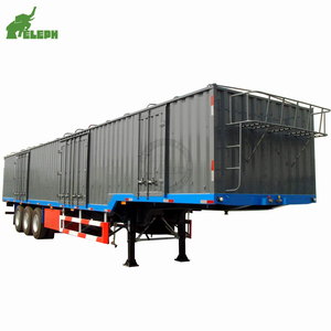 40t 50t 60ton 3 Axle 4 Axle Side Wall Cargo Enclosed <strong>Box</strong> Steel Semi <strong>Trailer</strong> with Heavy Duty Suspension <strong>for</strong> <strong>Sale</strong> - Product Image 1
