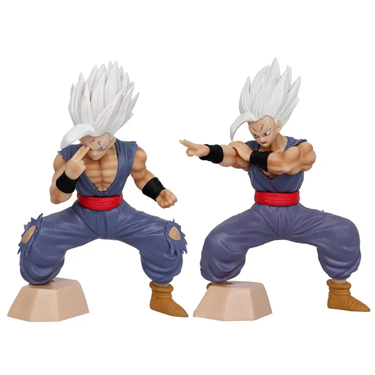 Limon 17cm Anime ejderha topları Beast Beast şekil süper saiyanbeyaz saç oğlu PVC Action Figure koleksiyon Model oyuncak