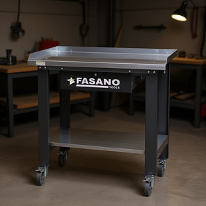 Fasano <b>Tools</b> Steel Workbench With Drawer And Shelf 24x36 Inch Mobile Workshop <b>Cart</b> - Product Image 3