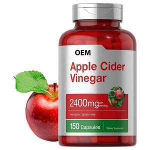 1200mg Sans Sucre Végétalien Adulte Gestion du Poids Métabolisme Digestion Suppléments à Base de Plantes Vinaigre de Cidre - Product Image 1