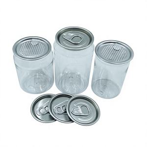 <strong>250ml</strong>/300ml/330ml/500ml Pet Disposable Transparent <strong>Plastic</strong> Cans Easy Open Lid Juice Milk Tea Coffee Soda Water - Product Image 4