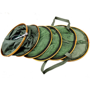 Red de pesca plegable de nailon para equipo de pesca, 33-45 cm, con bolsa negra - Product Image 1