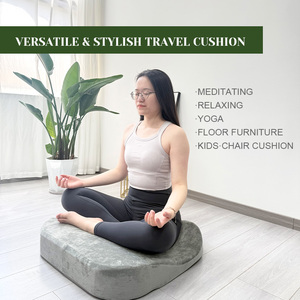 เบาะรองนั่งสมาธิแบบถอดได้ พร้อมปลอกกำมะหยี่พรีเมียม รองรับสรีระด้วยเมมโมรี่โฟม สำหรับการฝึกสมาธิ - Product Image 4