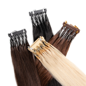 6D 2 phần mở rộng Tóc máy 100% Brazil 5 hàng 6D tóc con người mở rộng nghề 6d-2 phần mở rộng tóc công cụ - Product Image 3