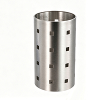 Tube de rangement pour baguettes en acier inoxydable pour restaurant coréen, épaissi, en métal, pour cuisine, ciseaux de barbecue, à un seul niveau, moderne et portable