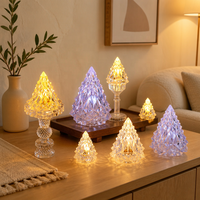 Veilleuse LED en Plastique Fonctionnant sur Piles pour Décoration d'Intérieur, Ambiance Noël Diwali, Décoration de Tête de Lit Instagrammable