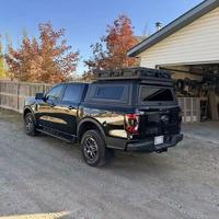 Aluminum Hard Shell Camper for RAM 1500 Toyota Tacoma 3rd Gen Tundra Chevrolet Nissan Frontier D22 Overland with Top Tool Box