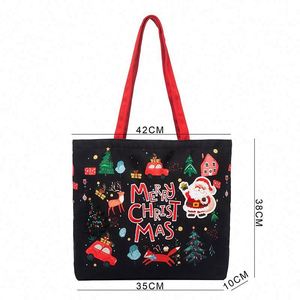 Bolsa de Lona Personalizada de Navidad, de Alta Calidad, Resistente, con Asas Reforzadas, Bordada, con Logotipo Bordado - Product Image 2