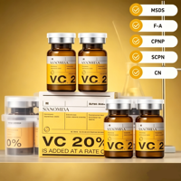Sérum Ampoule Visage Personnalisé en Gros avec Centella Asiatica, Vitamine C, Acide Hyaluronique et Alpha Arbutine pour Salons de Beauté