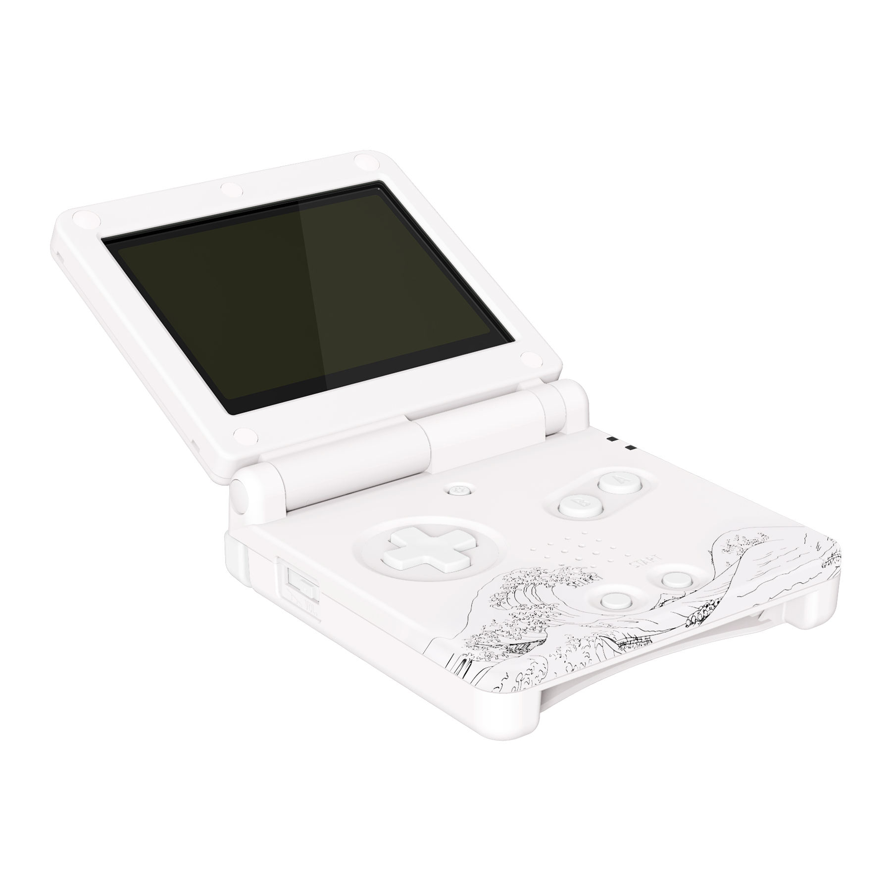 IPS Ready EXtremeRate Custom Replacement Shell for Gameboy Advance SP with  Buttons
