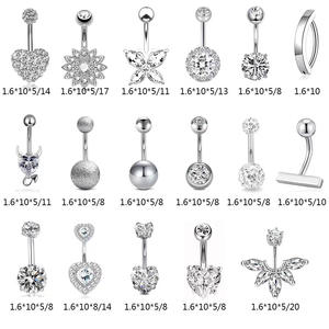 Rvs Sexy <span class=keywords><strong>Navel</strong></span> Ringen Zirkoon 10mm Korte Stijl <span class=keywords><strong>Navel</strong></span> <span class=keywords><strong>Piercing</strong></span> Ombligo Nombril Piercings Lichaam Sieraden Groothandel - Product Image 3