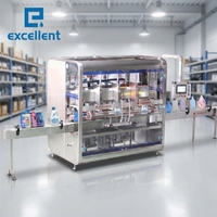 Machine de remplissage à piston linéaire de haute précision pour shampoing, gel douche, confiture, avec ligne de bouchage et d'étiquetage
