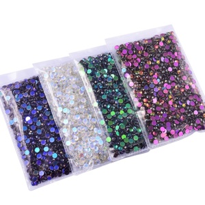 Série Oleeya Aurora – Vente en gros de strass en verre taillé de qualité supérieure (12 facettes), cristaux à dos plat pour DIY, gobelets et décorations dentaires - Product Image 2