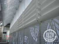 Lames de pare-soleil en alliage d'aluminium architectural, taille personnalisée, écologiques, durables, pour façade