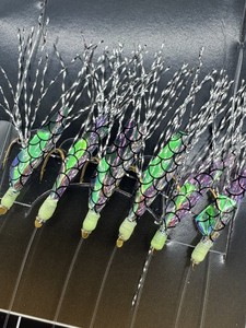 고탄소강 사비키 채비 6개 헤드 바다낚시 기술 폭발적인 효과 피쉬 스킨 가죽 플래셔 미끼 채비 싱글 헤드 스트링 - Product Image 3