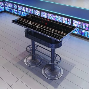 Sgabello da <span class=keywords><strong>Bar</strong></span> personalizzato con tavolo alto in ferro, Design diffuso per la notte di musica chiara per uso domestico o commerciale, inclusi gli hotel - Product Image 3