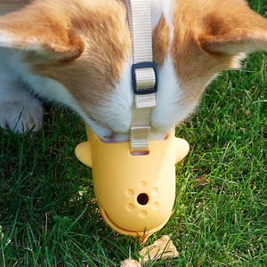 EVA 부드러운 소재 개 총구 바구니 총구 씹는 씹기를위한 총구 청소 인도적 케이지 입 커버 껍질 제어 그루밍 - Product Image 3