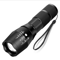 Lampe torche tactique en alliage d'aluminium LED zoomable TMWT XML-T6, étanche IP68, pour les urgences, le camping, la chasse en plein air, le camping