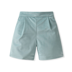 <span class=keywords><strong>Short</strong></span> d'été avec logo personnalisé pour enfants garçons <span class=keywords><strong>Short</strong></span> en <span class=keywords><strong>velours</strong></span> de couleur unie Taille élastique <span class=keywords><strong>Short</strong></span> en coton décontracté pour tout-petits bébés garçons Vente en gros - Product Image 1