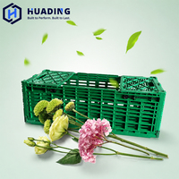 Caisse en plastique empilable et emboîtable HUADING 1000*400*340 mm en PP réutilisable pour entrepôt et logistique