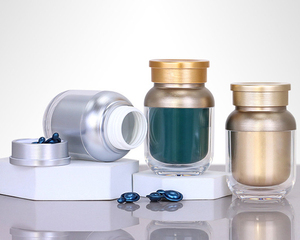 Botella redonda de doble revestimiento interior de 120ml, Material PS para dibujar dulces, tabletas, esporas, Cordyceps, pastillas en polvo para el cuidado de la salud - Product Image 4