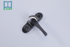 Modern Simplicity White Aluminum Alloy Handle with Crescent <strong>Lock</strong> <strong>for</strong> <strong>UPVC</strong> <strong>Windows</strong> and Doors <strong>for</strong> Hotels Malls Offices - Product Image 4