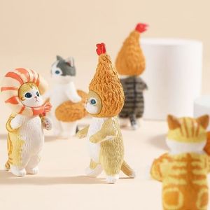 Venta al por mayor lindas muñecas de animales 5 dibujos animados de PVC fuego Camarón y gato Cos inspirado en <span class=keywords><strong>la</strong></span> animación japonesa en cajas ciegas - Product Image 5