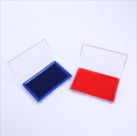 Tampon encreur à séchage rapide à base d'huile transparente Kojoy rouge et bleu imperméable