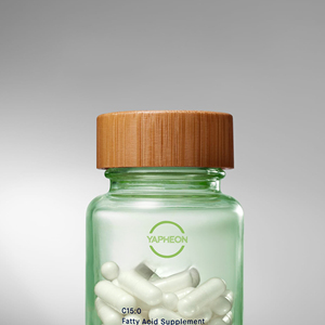 Cápsulas Veganas de Ácido Pentadecanoico C15:0 de Marca Privada OEM, 100 mg por Porción, Botella de Vidrio Recargable, Suplemento de Ácidos Grasos - Product Image 4