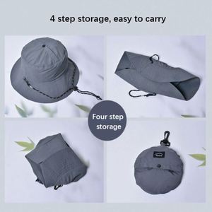 Outdoor Unisex Foldable Waterproof Bucket Quick Dry Nylon Packable Fishing Boonie Uv Protection Sun <b>Hat</b> Promotion Gifts - Product Image 4