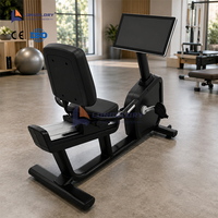 Vélo d'exercice inclinable CE Fitness pour musculation et entraînement cardio, avec écran LED, pour club de santé