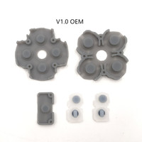 Bouton de manette de jeu en caoutchouc souple pour PS5 BDM-010 BDM-020, contrôleur de jeu Dual Sense, adhésif conducteur, croix directionnelle, touches L1 R1