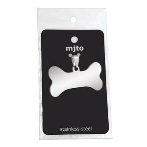 Ornamenti in Acciaio a Forma di Osso 22x44mm - Product Image 3