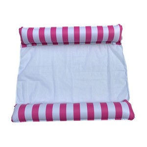 Interesting Life Double Inflatable <b>Hammock</b> 120x130cm Striped Blue Floating Water Lounger For Adults Outdoor Use - Product Image 5